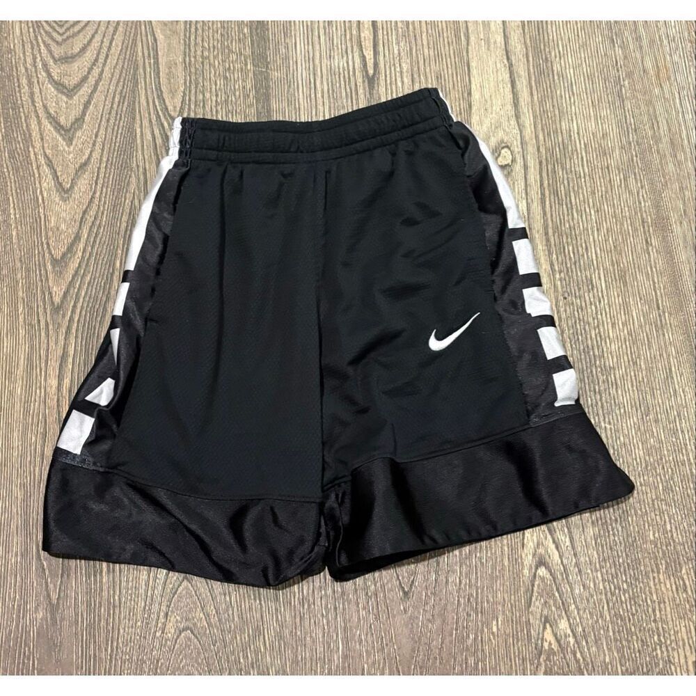 Nike Youth Boys Dri-Fit Activewear Shorts Elastic Waist Pull-On Black Size S